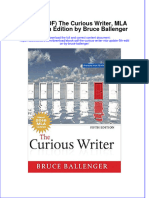 Ebook PDF The Curious Writer Mla Update 5th Edition by Bruce Ballenger PDF