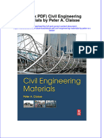 Ebook PDF Civil Engineering Materials by Peter A Claisse PDF