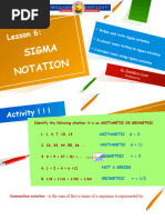 Sigma Notation