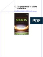 Ebook PDF The Economics of Sports 6th Edition PDF