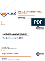 Database Management System: Shankar Gopal