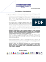 Declaración Pública 24 Enero 2024