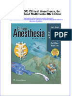 Ebook PDF Clinical Anesthesia 8e Ebook Without Multimedia 8th Edition PDF
