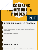 Describing Prosedure & Process