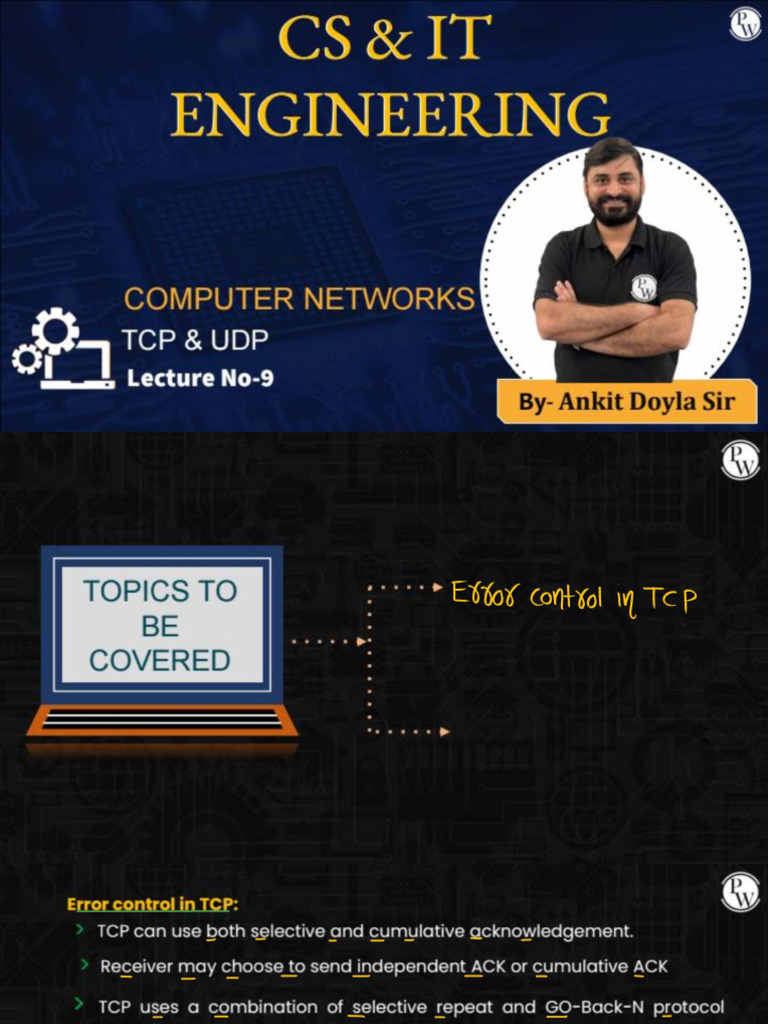 TCP & UDP 09 - Class Notes | PDF