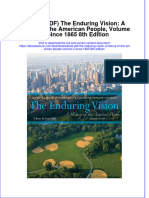 Ebook PDF The Enduring Vision A History of The American People Volume II Since 1865 8th Edition PDF