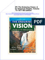 Ebook PDF The Enduring Vision A History of The American People Volume 1 To 1877 9th Edition PDF