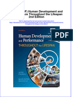 FULL Download Ebook PDF Human Development and Performance Throughout The Lifespan 2nd Edition PDF Ebook