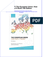 Ebook PDF The European Union How Does It Work 5th Edition PDF