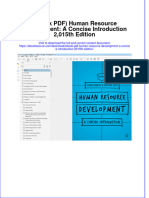 FULL Download Ebook PDF Human Resource Development A Concise Introduction 2015th Edition PDF Ebook