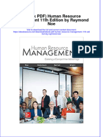 FULL Download Ebook PDF Human Resource Management 11th Edition by Raymond Noe PDF Ebook