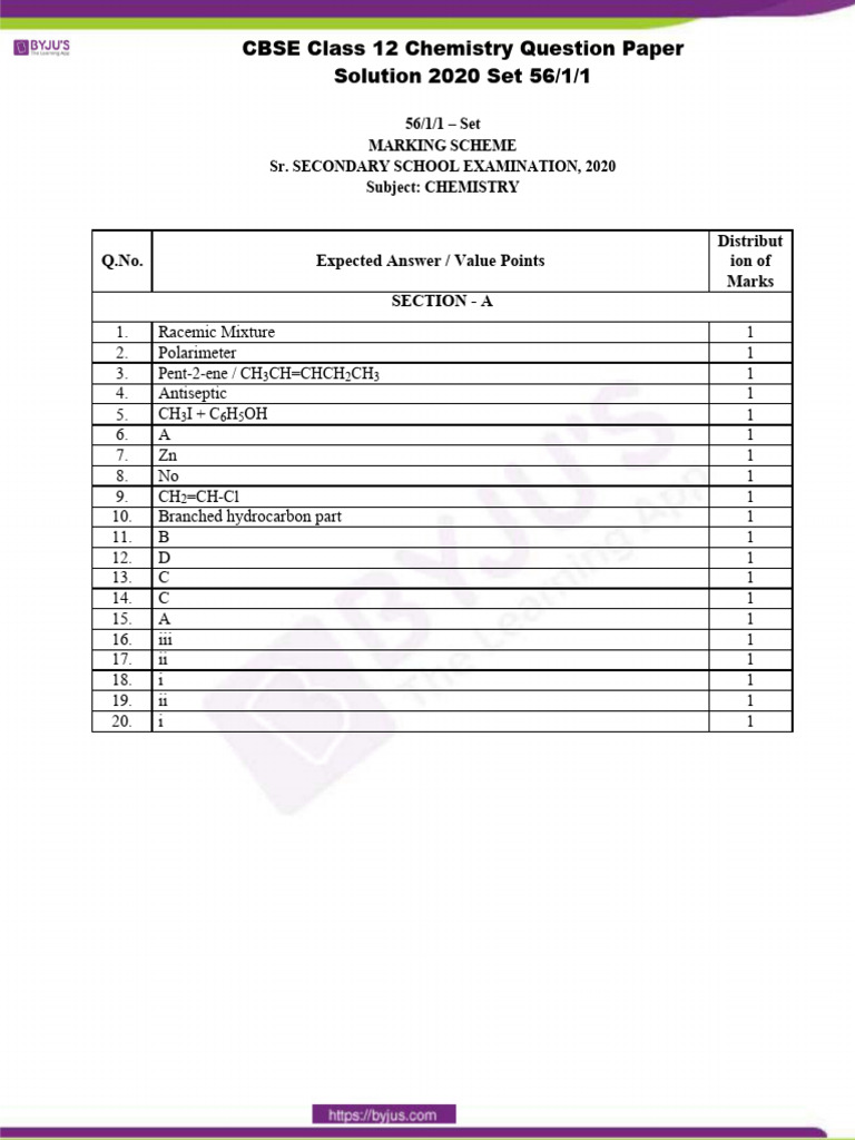 CBSE CLASS 12 CHEMISTRY QUESTION PAPER 2022 SOLVED PDF visual data 5