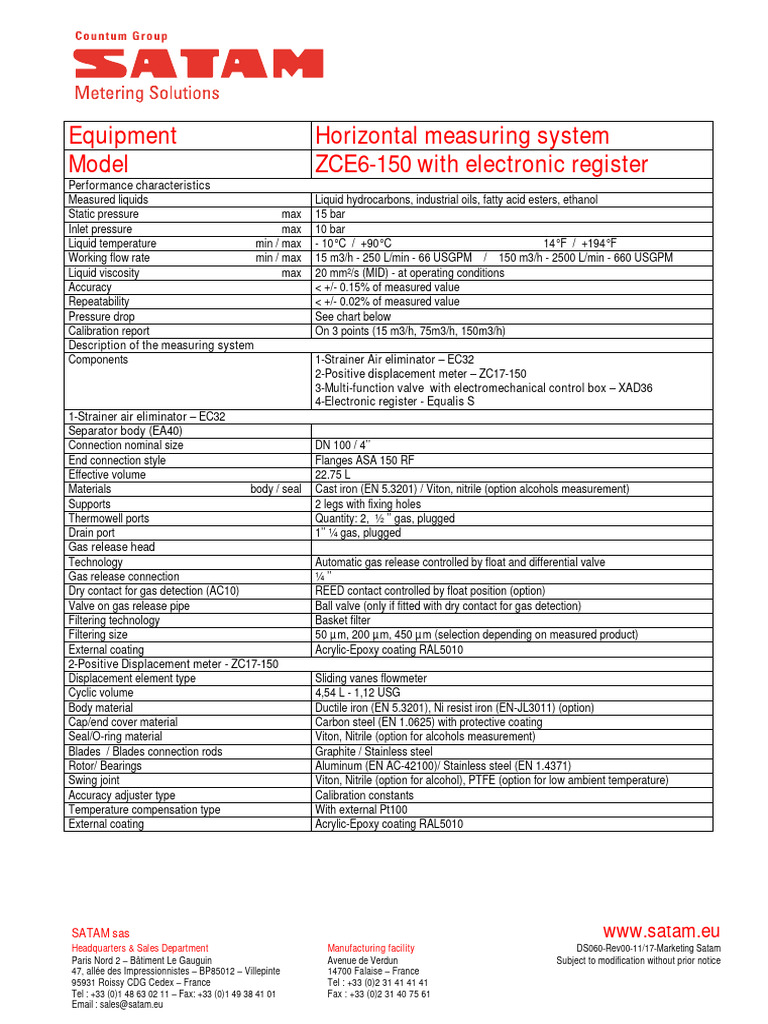ZCE6-150 Horizontal Measuring System | PDF