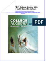 Ebook PDF College Algebra 12th Edition by R David Gustafson PDF