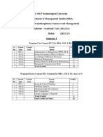 MBA Course Outline (2023-25 Batch) Final