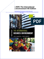 Ebook PDF The International Business Environment 4th Edition PDF