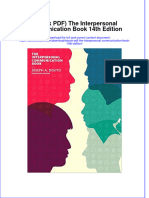 Ebook PDF The Interpersonal Communication Book 14th Edition PDF