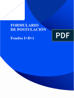 Formulario Postulación I+D+i-2023