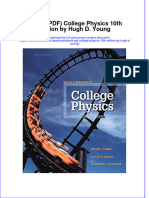 Ebook PDF College Physics 10th Edition by Hugh D Young PDF