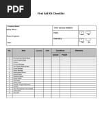 Inspection Checklist For Spill Kits | PDF