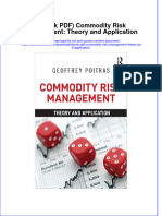 Ebook PDF Commodity Risk Management Theory and Application PDF