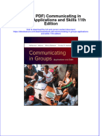 Ebook PDF Communicating in Groups Applications and Skills 11th Edition PDF