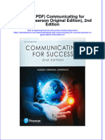 Ebook PDF Communicating For Success Pearson Original Edition 2nd Edition 2 PDF