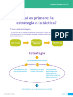 S09. Qué Es Primero La Estrategia o La Táctica