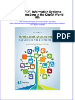 FULL Download Ebook PDF Information Systems Today Managing in The Digital World 8th PDF Ebook