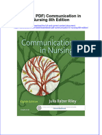 Ebook PDF Communication in Nursing 8th Edition PDF