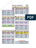 Calendrier Championnat p1 2024