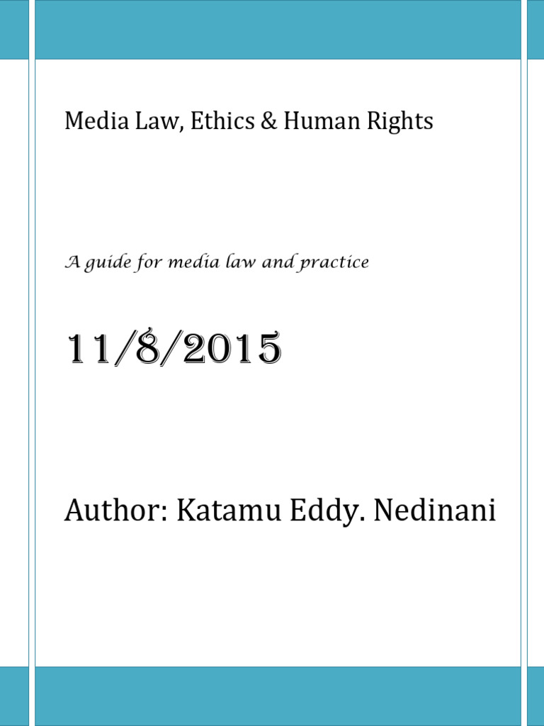 Media Law Ethics and Human Rights | PDF | Sola Fide | Utilitarianism