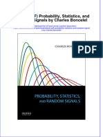 Ebook Ebook PDF Probability Statistics and Random Signals by Charles Boncelet PDF