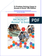 Ebook Ebook PDF Problem Solving Cases in Microsoft Access Excel 15th Edition PDF