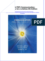 Ebook PDF Communication Principles For A Lifetime 6th Edition PDF