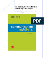 Ebook PDF Communication Matters 3rd Edition by Kory Floyd PDF