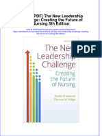 Ebook PDF The New Leadership Challenge Creating The Future of Nursing 5th Edition PDF