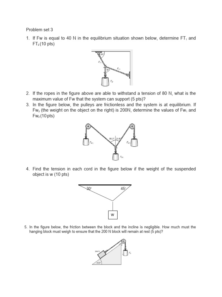 Tension Analysis in Equilibrium Systems | PDF