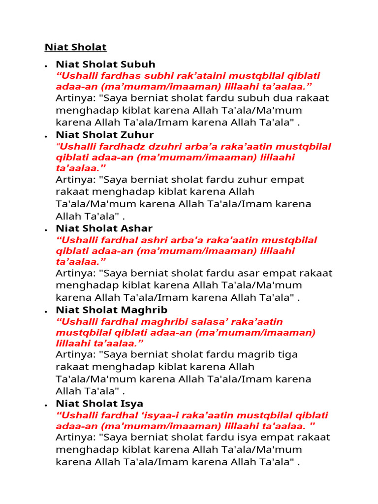 Sholat | PDF