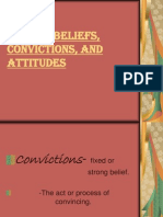 Filipino Beliefs, Convictions, and Attitudes
