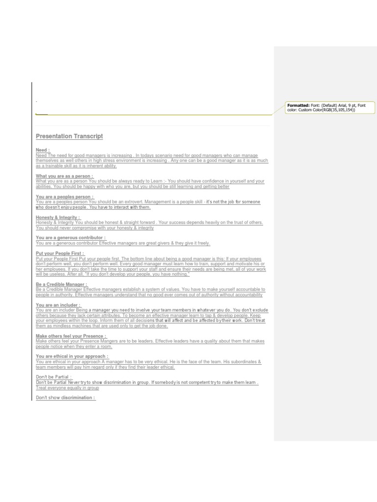 Essentials of Effective Management | PDF | Charisma | Empathy