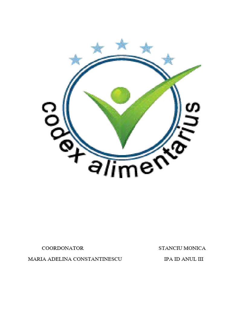 Codex Alimentarius | PDF