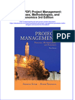 Ebook Ebook PDF Project Management Processes Methodologies and Economics 3rd Edition PDF