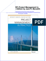 Ebook Ebook PDF Project Management in Practice 5th Edition by Jack R Meredith PDF