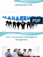 Management Intro - Nature & Scope