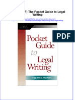 Ebook PDF The Pocket Guide To Legal Writing PDF
