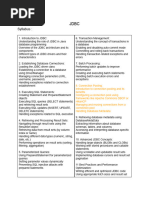 JDBC Practise Programs