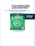 Ebook PDF The Powerscore Digital Lsat Logic Games Bible Powerscore Test Preparation 2020th Edition PDF