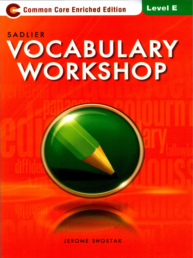 E Vocabulary Workshop Enriched Edition Download Free Pdf Reading