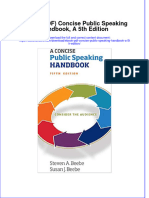Ebook PDF Concise Public Speaking Handbook A 5th Edition PDF